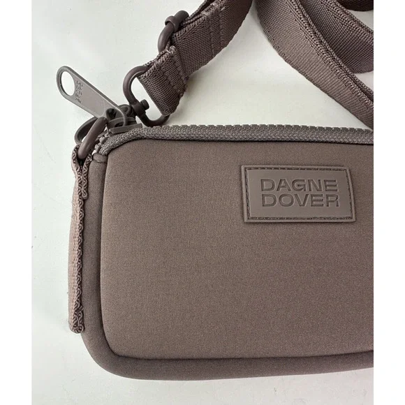 Dagne Dover Mara Neoprene Phone Sling Bag Dune Mauve Dust Bag Crossbody Shoulder - Picture 2 of 9